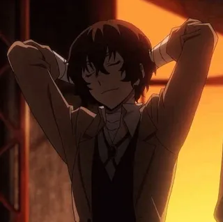 📺 Osamu Dazai Bungou Stray Dogs Anime, Personnage, Bungou Stray Dogs, Osamu Dazai, Manga telegram sticker