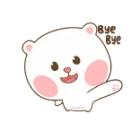 🖐 Bye Bye beer, schattig, zwaaien, afscheid, dag whatsapp sticker