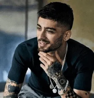 😐 Zayn Malik ゼイン・マリク, 歌手, ポートレート, 有名人, 男性, タトゥー telegram sticker
