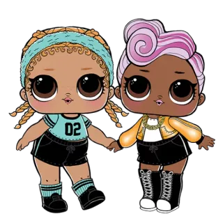 👩 02 lol surprise, doll, cartoon, toy, girls telegram sticker