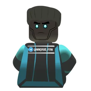 🤨 Zane Ninjago @NINJAGO_FAN lego, ninja, android, robot, character, cartoon telegram sticker