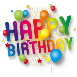 🎈 Happy Birthday anniversaire, joyeux, ballons, fête, soirée whatsapp sticker