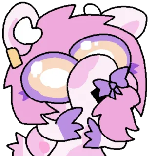 🙈 pink creature telegram sticker