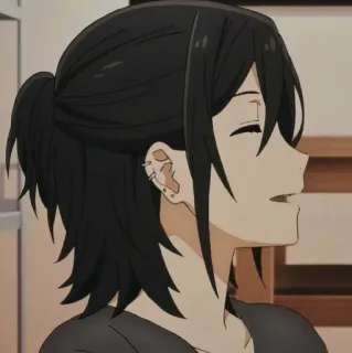 🎲 Izumi Miyamura Horimiya Аниме, Хоримия, Изуми Миямура, Манга, Персонаж whatsapp sticker