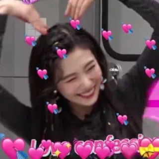 ❤️ I'm Confessin' love, hearts, confess, cute, kpop, woman, affection telegram sticker