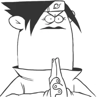🙏 Sasuke Naruto Sasuke, Naruto, anime, manga, cartoon, ninja telegram sticker