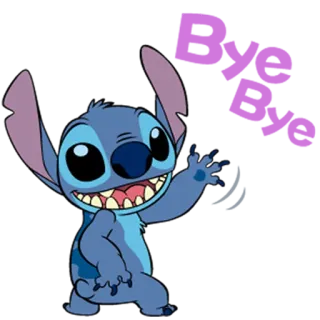👋 Stitch Lilo & Stitch disney, cartoon, alien, stitch, lilo, blau telegram sticker