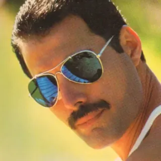 😎 Freddie Mercury freddie mercury, sänger, musiker, sonnenbrille, queen, ikone telegram sticker