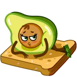 🥪 авокадо, тост, еда, мультфильм, наклейка, завтрак telegram sticker