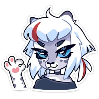 🌟 动物, 毛茸茸, 猫, 卡通, 贴纸 telegram sticker