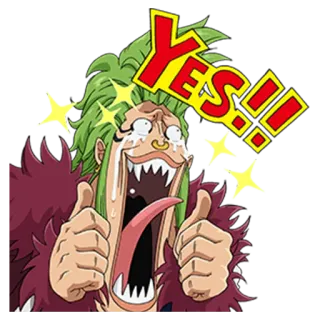 🤩 YES!!! 네, 신남, 애니메이션, 행복, 좋아요, 동의 telegram sticker