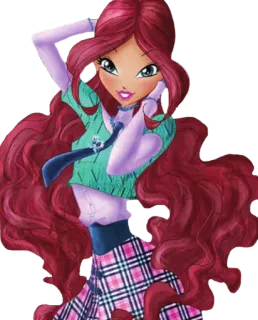 😊 Desenho animado, Anime, Garota, Cabelo, Moda, Linda telegram sticker