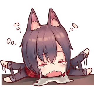 Волчья любовь @Nyasticks telegram stickers