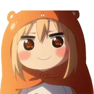 😊 Anime, Kreskówka, Miś, Bluza z kapturem, Słodkie, Manga telegram sticker
