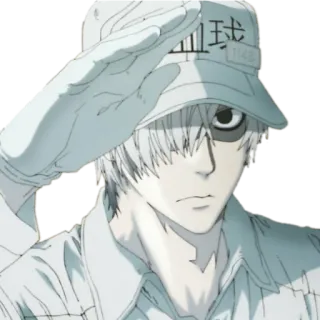 👍 Cells at Work! 白血球 1146 Anime, Cells at Work, Weisse Blutzelle, Hataraku Saibou, Manga, Charakter, Japanisch telegram sticker