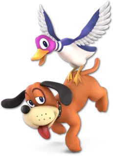 🐶 Duck Hunt hond, eend, videogame, retro, nintendo telegram sticker