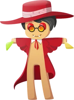 🙌 cartone animato, personaggio, vampiro, occhiali, mantello, zanne, cappello telegram sticker