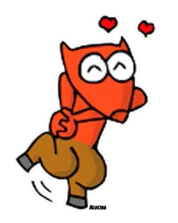 😍 dessin animé, diable, coeur, démon telegram sticker