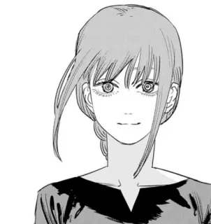 😀 Makima Chainsaw Man anime, manga, chainsaw man, makima, character, otaku, japanese telegram sticker