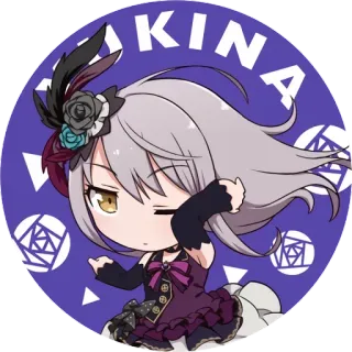 🙂 Akina AKINA Anime, Chibi, Niedlich, Charakter, Mädchen telegram sticker
