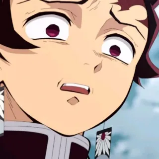 🌈 Tanjiro Kamado Demon Slayer Tanjiro, Demon Slayer, anime, character, manga, funny, reaction telegram sticker