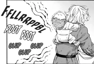 💩 FFLLRRPPBL
POOT
POOT
GLUP
GLUP onomatopoeia, baby, manga, carrying baby telegram sticker