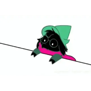 🪑 Ralsei Deltarune juego, RPG, lindo, monstruo, cabra telegram sticker