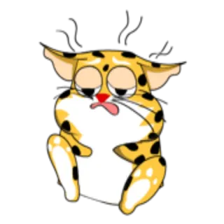 ☀️ kucing, sedih, kartun, binatang, imut, stiker telegram sticker