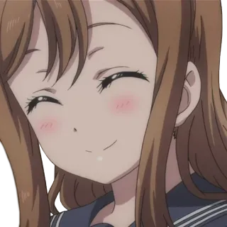 😊 anime, girl, smiling, cartoon, animation, character telegram sticker