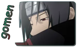 😔 Itachi Uchiha Naruto gomen anime, naruto, itachi, uchiha, maaf telegram sticker