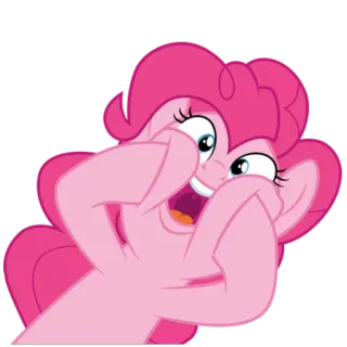 😍 Pinkie Pie My Little Pony Мультфильм, Пони, Пинки Пай, Мой маленький пони, Анимация, Дружба telegram sticker