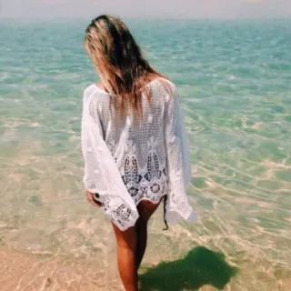 🚶‍♀ beach, ocean, woman, summer, water, sea, girl telegram sticker