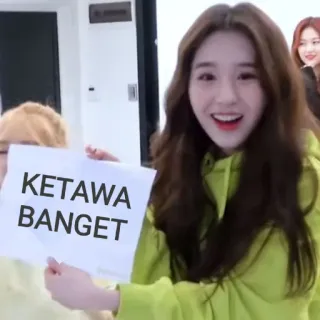 📋 KETAWA BANGET 女人, 标志, 文本, Ketawa, 非常, 亚洲人 whatsapp sticker