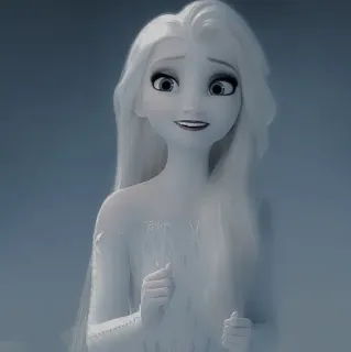 🌨 Elsa Frozen dessin animé, animation, glace, reine, Disney, La Reine des Neiges, Elsa telegram sticker
