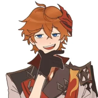 😉 Tartaglia Genshin Impact Anime, Videojuego, Genshin Impact, Tartaglia, Childe whatsapp sticker