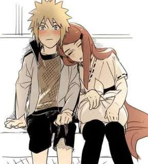 ❤️ Minato Namikaze Naruto อนิเมะ, มังงะ, คู่รัก, โรแมนติก, น่ารัก, แฟนอาร์ต, มินาโตะ, คุชินะ telegram sticker