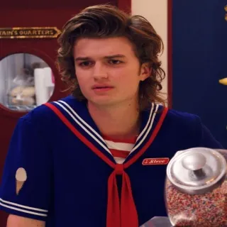 😍 Steve Harrington Stranger Things Steve steve harrington, stranger things, character, ice cream, scoops ahoy telegram sticker