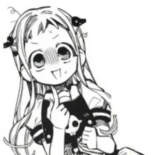 🥬 Nene Yashiro Toilet-bound Hanako-kun Anime, Manga, Mignon, Fille, Dessin animé telegram sticker