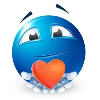 ❤️ Emoji, Coeur, Amour, Affection, Bleu telegram sticker