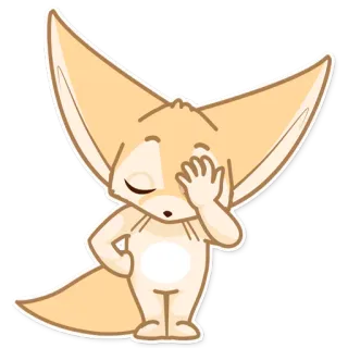 Лисёнок Аск whatsapp stickers