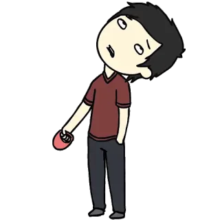 🙄 desenho animado, personagem, ilustração, homem, pessoa telegram sticker
