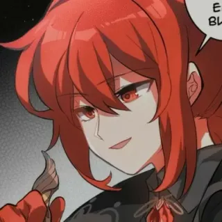 😏 Diluc Diluc, Genshin Impact, anime, manga, video game, red hair telegram sticker