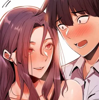 🌒 anime, couple, romance, woman, man telegram sticker
