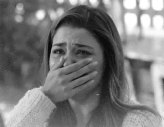 🙊 sad, crying, emotional, woman, distress telegram sticker