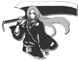 😠 Unohana Retsu Bleach anime, manga, sword, character, Unohana Retsu, Bleach telegram sticker