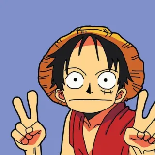 ☹️ Luffy One Piece Anime, Kartun, Manga, Luffy, One Piece telegram sticker
