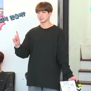 💬 되지 않을까? Mann, Koreanisch, Kleidung, Langarm, Haare, Indoor whatsapp sticker