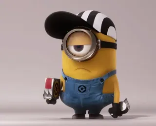 😒 Minion minion, cartoon, character, animated telegram sticker