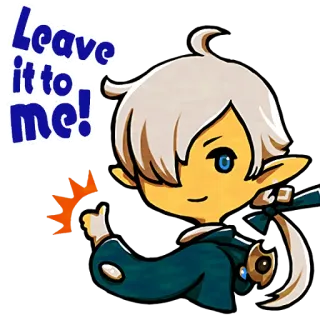 👍 Leave it to me! 漫画, アニメ, お任せください, いいね telegram sticker