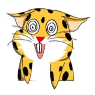 😵 kartun, hewan, hamster, lucu, pusing, ekspresi, imut telegram sticker